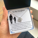 To My Daughter From Dad, Pendant Necklace Daughter, Father to Daughter Gift, Birthday Gift To Daughter From Dad, Daughter Necklace