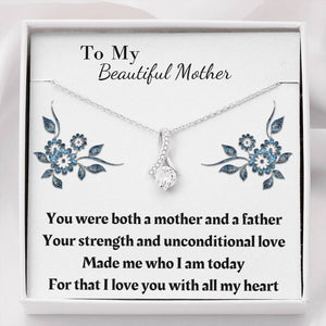 Single Mom Gift Necklace, Present for Single Mother, Super Mom, Father's Day Gift For Single Mom, Best Mom, Birthday Gift For Single Mom