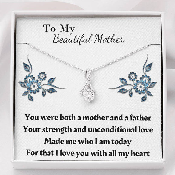 Single Mom Gift Necklace, Present for Single Mother, Super Mom, Father's Day Gift For Single Mom, Best Mom, Birthday Gift For Single Mom