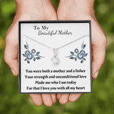 Single Mom Gift Necklace, Present for Single Mother, Super Mom, Father's Day Gift For Single Mom, Best Mom, Birthday Gift For Single Mom