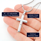 Cross Necklace, Religious Jewelry, Scripture, Christian jewelry, Bible, Jesus, Christian, Christian Quote Bible Verse, Faith Jewelry