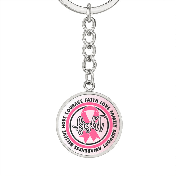 Breast Cancer Awareness Keychain, Breast Cancer Awareness, Breast Cancer Fight, Hope Breast Cancer Ribbon