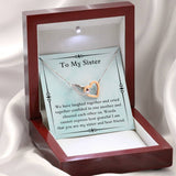 Gift For Sister, Birthday Gift For Sister, Pendant Jewelry For Sister, Necklace For Sister, Wedding Gift For Sister