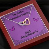 My Dad's Memories Matter Alzheimers Jewelry, Alzheimers Necklace, Alzheimers Awareness, Alzheimers Support Dad, End Alzheimers