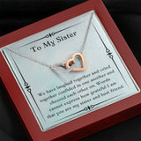Gift For Sister, Birthday Gift For Sister, Pendant Jewelry For Sister, Necklace For Sister, Wedding Gift For Sister