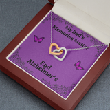 My Dad's Memories Matter Alzheimers Jewelry, Alzheimers Necklace, Alzheimers Awareness, Alzheimers Support Dad, End Alzheimers