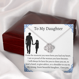 To My Daughter From Dad, Pendant Necklace Daughter, Father to Daughter Gift, Birthday Gift To Daughter From Dad, Daughter Necklace