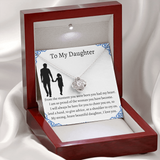 To My Daughter From Dad, Pendant Necklace Daughter, Father to Daughter Gift, Birthday Gift To Daughter From Dad, Daughter Necklace