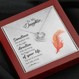 Gift For Daughter, Love Knot Necklace, Gift For Daughter From Mother, Inspirational Gift For Daughter