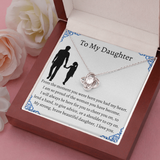 To My Daughter From Dad, Pendant Necklace Daughter, Father to Daughter Gift, Birthday Gift To Daughter From Dad, Daughter Necklace
