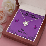 My Mom's Memories Matter Alzheimers Jewelry, Alzheimers Necklace, Alzheimers Awareness, Alzheimers Support Mom, End Alzheimers