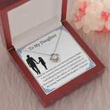 To My Daughter From Dad, Pendant Necklace Daughter, Father to Daughter Gift, Birthday Gift To Daughter From Dad, Daughter Necklace