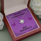 My Dad's Memories Matter Alzheimers Jewelry, Alzheimers Necklace, Alzheimers Awareness, Alzheimers Support Dad, End Alzheimers