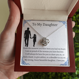 To My Daughter From Dad, Pendant Necklace Daughter, Father to Daughter Gift, Birthday Gift To Daughter From Dad, Daughter Necklace