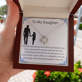 To My Daughter From Dad, Pendant Necklace Daughter, Father to Daughter Gift, Birthday Gift To Daughter From Dad, Daughter Necklace