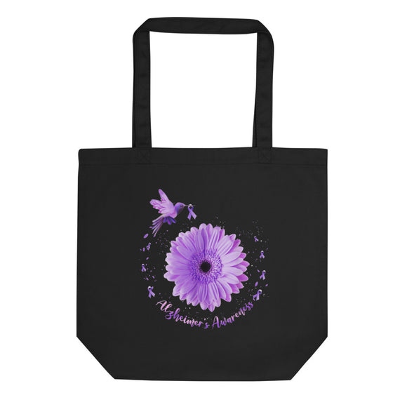 Alzheimers Awareness, Alzheimers Disease, Alzheimers Purple Ribbon, Alzheimers Gift, End Alzheimers, Alzheimers Eco Tote Bag