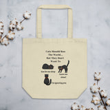 Cats Should Run The World, Cat Lover Eco Tote Bag, Cat Humor, Funny Gift For Cat Lover, Animal Lover Gifts, Graphic Eco Tote Bags
