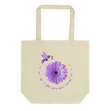 Alzheimers Awareness, Alzheimers Disease, Alzheimers Purple Ribbon, Alzheimers Gift, End Alzheimers, Alzheimers Eco Tote Bag