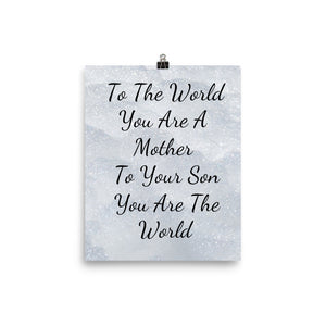 Gift For Mom, Mother's Day Gift, Mother's Day Wall Art Poster - TreasureNoni