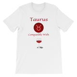 Zodiac Taurus Sign Compatibility Unisex T-Shirt - TreasureNoni