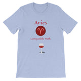 Zodiac Aries Sign Compatibility Unisex T-Shirt - TreasureNoni