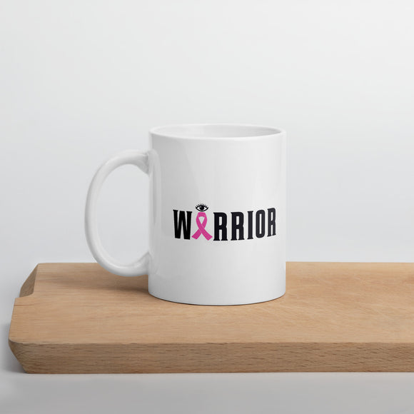 Breast Cancer Mug, Breast Cancer Warrior Coffee Mug - TreasureNoni