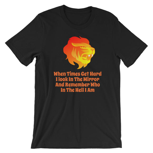 Fierce Lion Short-Sleeve Unisex T-Shirt - TreasureNoni