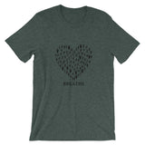 Yoga Heart Breathe Short-Sleeve Unisex T-Shirt - TreasureNoni