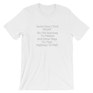 Tribute to Led Zeppelin and AC/DC Rock Lover's Music Rock and Roll Short-Sleeve Unisex T-Shirt - TreasureNoni
