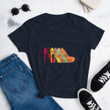 It's All About The Shoes Shirt, Shoe Lovers Shirt, Shoe Addict Shirt, Gift for Shoe Lovers Women's short sleeve t-shirt - TreasureNoni