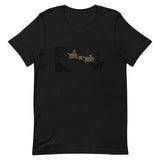 Trick or Treat Graphic Shirt, Black Cat Shirt, Halloween Short-Sleeve Unisex T-Shirt - TreasureNoni