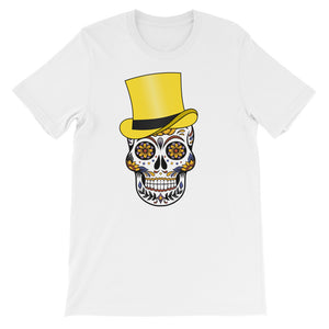 Dapper Skull Short-Sleeve Unisex T-Shirt - TreasureNoni