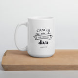Cancer Picked The Wrong Diva #survivor Mug, Chemo Gift, Cancer Gift, Friend with Cancer, Chemo Survivor, Chemotherapy Gift, Cancer Support - TreasureNoni