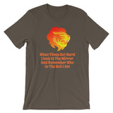 Fierce Lion Short-Sleeve Unisex T-Shirt - TreasureNoni