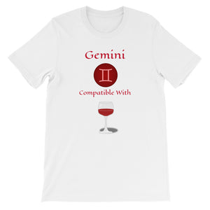 Zodiac Gemini Sign Compatibility Unisex T-Shirt - TreasureNoni