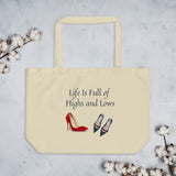 Shoe Lover Gift, Shoe Lover Gift Idea, Shopping Lover Gift, Gift Shoe Addict, Shoe Lover Tote, Shoe Lover Large Organic Eco Tote Bag - TreasureNoni