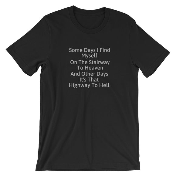 Tribute to Led Zeppelin and AC/DC Rock Lover's Music Rock and Roll Short-Sleeve Unisex T-Shirt - TreasureNoni