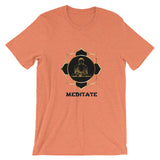 Buddha Meditate Short-Sleeve Unisex T-Shirt Meditation T-Shirt - TreasureNoni