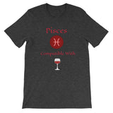 Zodiac Pisces Sign Compatibility Unisex T-Shirt - TreasureNoni