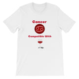 Zodiac Cancer Sign Compatibility Unisex T-Shirt - TreasureNoni
