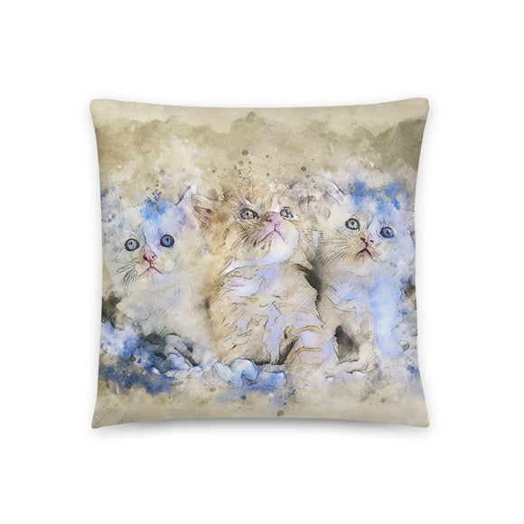 Cat Throw Pillow, Cat Lover Gift, Cat Mom Throw Pillow - TreasureNoni
