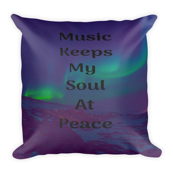 Music Lovers Square Pillow - TreasureNoni