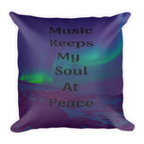 Music Lovers Square Pillow - TreasureNoni