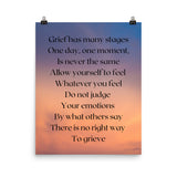 Loss Of A Loved One, Grief Quote, Strength Quote, Grief and Healing Poster - TreasureNoni