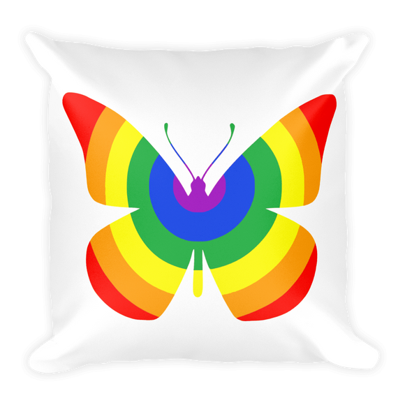 Rainbow Butterfly Pillow - TreasureNoni