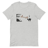 Trick or Treat Graphic Shirt, Black Cat Shirt, Halloween Short-Sleeve Unisex T-Shirt - TreasureNoni