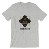 Buddha Meditate Short-Sleeve Unisex T-Shirt Meditation T-Shirt - TreasureNoni