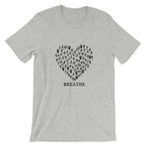 Yoga Heart Breathe Short-Sleeve Unisex T-Shirt - TreasureNoni