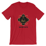 Buddha Meditate Short-Sleeve Unisex T-Shirt Meditation T-Shirt - TreasureNoni