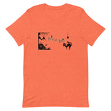 Trick or Treat Graphic Shirt, Black Cat Shirt, Halloween Short-Sleeve Unisex T-Shirt - TreasureNoni